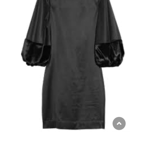 Elizabeth & James Black silk bell sleev mini dress - Picture 3 of 10